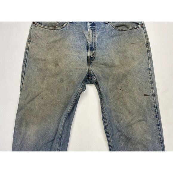 VINTAGE Levi's 550 Relaxed Fit Denim Jeans Men 37 X 30 Blue Tag Size 38 x 30 - Picture 2 of 12